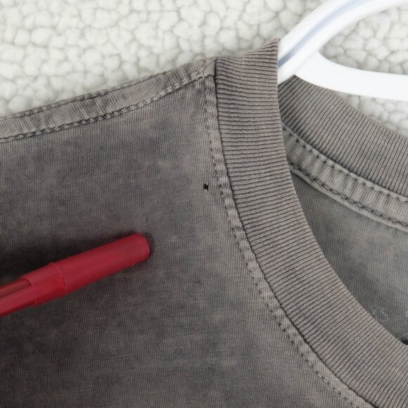 Archaic T Shirt Mens Large Gray Blue Gothic Crew Retro 90S Short Sleeve - Picture 9 of 10